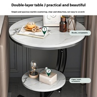 Table d'appoint moderne de luxe légère table d'appoint élégante pour salle à manger salon balcon ou armoire latérale ensemble de tables basses