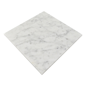 Italiano <span class=keywords><strong>Carrara</strong></span> blanco 80cm X 80cm baldosas de mármol tamaño grande pulido calcita apartamento moderno acabado superficial afilado gráfico - Product Image 1