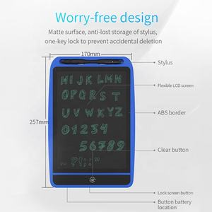 แท็บเล็ตการเขียนจอ LCD พลาสติก10นิ้วมีความยืดหยุ่นกระดานวาดภาพอิเล็กทรอนิกส์สำหรับเด็กของเล่นเพื่อการศึกษา - Product Image 3