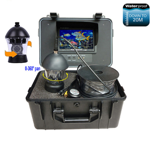 Cámara de Pesca Submarina Giratoria de 360 Grados, Impermeable IP68, con 12 LED, Cable de 20 m, Monitor de 7 Pulgadas, Sistema Buscador de Peces - Product Image 1