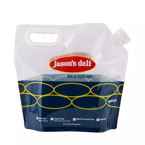 Yeni varış sıvı köşe emzik kese şarap ambalaj çantası plastik Kraft kağıt alüminyum folyo geri dönüşüm özel emzik kese - Product Image 5