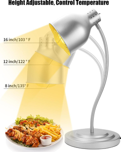 Lámpara Eléctrica de Doble Cabezal para Buffet, Lámpara Calentadora de Alimentos para Hoteles, Cocinas Comerciales, Restaurantes y Servicios de Catering - Product Image 4
