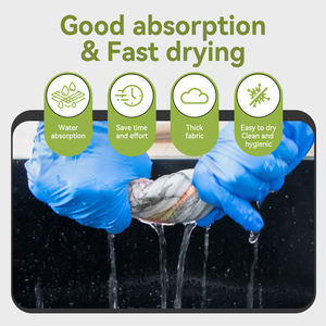 自社ブランドスウェーデン布環境にやさしいセルローススポンジ布再利用可能キッチン生分解性吸収剤カスタム食器布 - Product Image 3