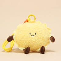 Goode Fun Geburtstagstorten-Burger-Plüschpuppe, Kuscheltier-Schlüsselanhänger, Obsttorten-Plüschanhänger, niedlicher gefüllter Brot-Taschenanhänger, Unisex