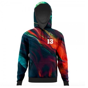 Sudaderas con capucha y sudaderas deportivas para hombre personalizadas Sublimación de método de tejido de punto impermeable y anticontracción - Product Image 3