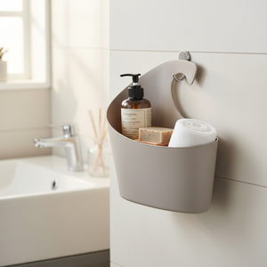 Cestino portaoggetti in polipropilene Spirella «Sydney Wall Basket» beige, 30,5 x 27,5 x 10 cm - Product Image 3