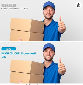 Chất lượng cao 1080P HD Vòng chuông cửa không thấm nước tầm nhìn ban đêm với kêu vang 2.4GHz không dây <span class=keywords><strong>Video</strong></span> Camera với màn hình - Product Image 2