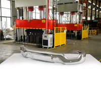 Bumper Depan Chrome Ford F-150 21-23 dengan Lubang Lampu Kabut dan Lubang Sensor untuk Truk Pikap