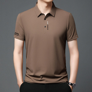BOTTCOOLA 180 GSM nouveau Style de mode solide à manches courtes respirant vêtements d'affaires décontracté Anti-rides mâle personnalisé Polo <span class=keywords><strong>t</strong></span>-shirt - Product Image 5