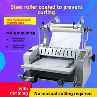 Machine à plastifier thermique anti-bouclage V370FS/V370F avec collecteur de papier automatique et découpe de bords intégrée pour menus et fichiers couleur