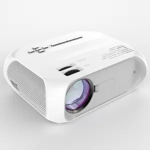 Projecteur à usage extérieur, apparence blanche, luminosité plus élevée, Home ocinéma, 6000 Lumens