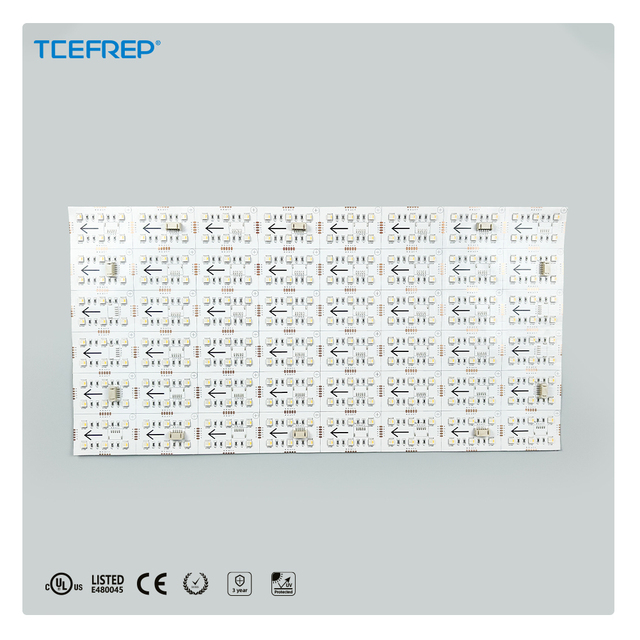 Flexible RGBW LED Panel SMD5050 4in1 LEDs Bendable Design DC 24V 20W Per Sheet Ra 90 120° Beam Full Color Tunable White