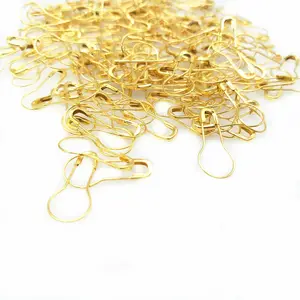 Wholesale Clothing Hang Tag Pins Colorful Pear Shaped Metal Safety Pin For Garment
