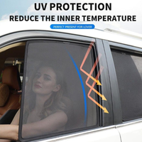 Jimny – accessoires pare-soleil magnétique pour voiture, couverture de store de fenêtre latérale de voiture avec 2 pièces personnalisées pour Jimny