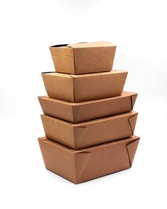 Cajas <span class=keywords><strong>de</strong></span> <span class=keywords><strong>Comida</strong></span> para Llevar <span class=keywords><strong>de</strong></span> Papel Kraft Marrón Desechables con Tapa para Bento y Almuerzo a <span class=keywords><strong>Precio</strong></span> <span class=keywords><strong>de</strong></span> Fábrica al por Mayor - Product Image 2