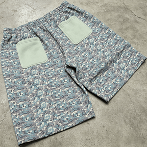 Shorts Bermuda Camouflage Homme Taille Mi-Haute Cordon de Serrage Élastique Respirant Style Décontracté Imprimé Coton - Product Image 5