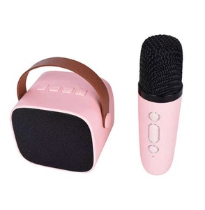 Low Price Children Toys New Product Portable Black Blue <strong>Pink</strong> Wireless <strong>Microphone</strong> with Speakers