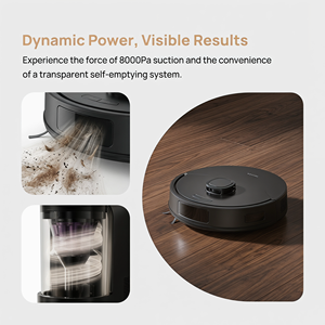 PT20-C800 Auto Empty Robot Vacuum Cleaner 18000Pa LDS Laser Tuya APP Sweep <b>Mop</b> Vacuum Robot For Pet Hair - Product Image 3