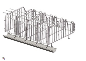 Offre Spéciale épaissir les cages différentes d'animaux de caisse de gestation de tuyau d'<span class=keywords><strong>acier</strong></span> pour la ferme de porc - Product Image 3