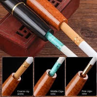 Tuyaux homme grossier moyen fin trois usages Photinia filtre à charbon actif bois massif écologique moderne miroir Portable hommes