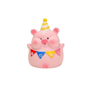 Figura Decorativa de Cerdito de la Suerte, 3.9 Pulgadas, Acabado Brillante, Decoración para el Hogar u Oficina, Juguete de Regalo - Product Image 5