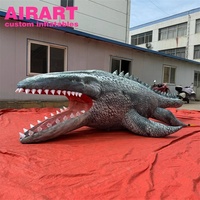 Crocodile gonflable réaliste, crocodile gonflable géant réaliste, alligator gonflable 3D personnalisé pour la décoration de parcs à thème et d'événements