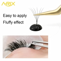Extensions de cils individuels pré-faits en éventail, volume longue tige 3D/4D/5D/6D/7D/8D, en PBT de qualité supérieure, fabriqués à la machine A-RIX, courbure C/D