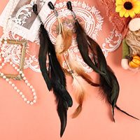 Offre Spéciale Boho plume Clip accessoire cadeaux plume Extensions de cheveux Clip dans les plumes de cheveux pour les femmes carnaval fête coiffure