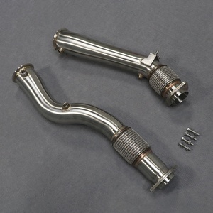 Sport Car Reducer Straight Pipe Downpipe Exhaust System for BMW X3M F97 X4M F98 S58 3.0T Integrated No Welding - Product Image 3