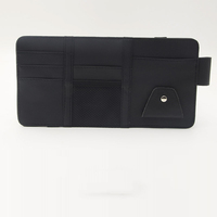 Organisateur de poche pour pare-soleil de voiture, pochette de rangement pour documents automobiles, porte-billets, porte-cartes de visite, accessoire intérieur de voiture