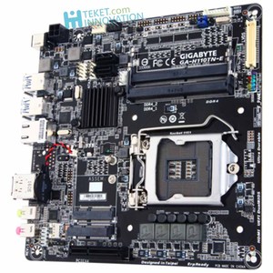 لـ Gigabyte 110tn Thin Mini-مع hintel H110 2 x Intel gpe LAN 2 x SATA 6 60 x MSATA ~ 24V DC-In