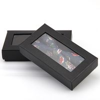 Boîte d'emballage cadeau personnalisée pour cravates, nœuds papillon, colliers et bijoux pour hommes, avec gaufrage et doublure en éponge, pour mariages et fêtes