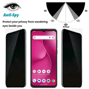 Verre trempé pour la confidentialité, pliable pour T-Mobile Revvl 8 T Phone 3, protection d'écran, <span class=keywords><strong>film</strong></span> protecteur anti-espion de haute qualité, HD clair - Product Image 2