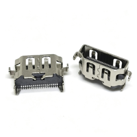 Connecteur femelle HD 19 broches, SMT, hauteur 1,98 mm, longueur 10,9 mm, connecteur haute définition
