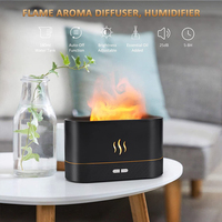 Humidificateur d'air de parfum ultrasonique de feu de parfum d'USB de diffuseur de flamme de ménage