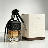 Bouteilles diffuseuses en verre vides de 10 ml, noires et marron, carrées, pour diffuseur de parfum de voiture à fixation sur grille d'aération, vente en gros usine