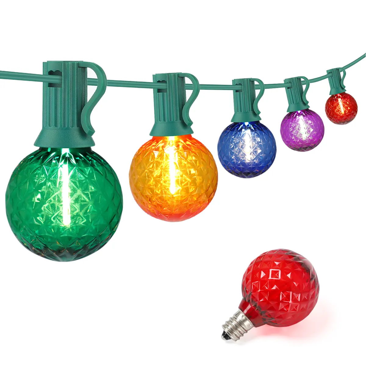 A árvore do Natal iluminou as decorações lâmpadas decorativas impermeáveis exteriores para a decoração da casa