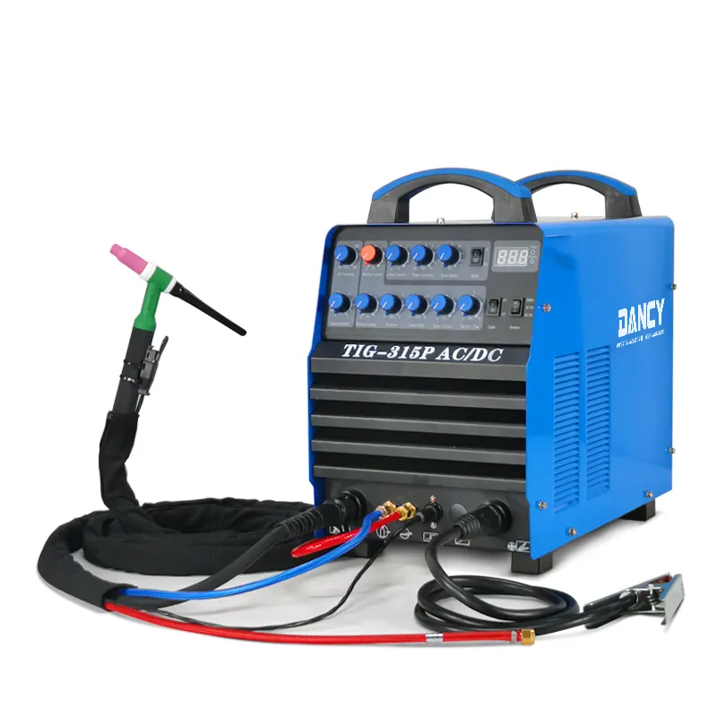 TIG315P AC DC TIG Pulse Argon ARC, Besi Las Tembaga Stainless Steel Aluminium Mesin Las TIG