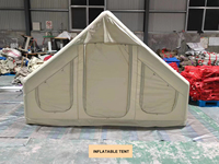 Tente de Camping Gonflable Type Maison, Étanche Oxford, de Qualité Supérieure, pour Voyages Familiaux en Extérieur