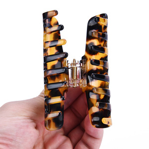 Großhandel Hochwertige Acetat Schildpatt 9cm Haarschmuck Große Klauen clips für Damen Damen - Product Image 3