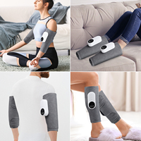 Masseur de mollet à pression d'air sans fil Masseur de jambes à compression chaude pour la relaxation musculaire des pieds et la circulation sanguine