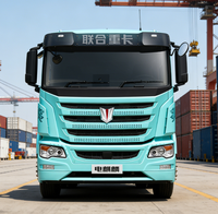 Cabeza tractora diésel Chery 6x4 con volante a la izquierda, transmisión automática, Euro 5, camión de nueva energía de alta capacidad con sistema de seguridad y estabilidad.