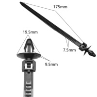 Attaches de câblage automobile de haute qualité : Rivets à tête filetée en spirale, attaches de câbles, clips de retenue pour la fixation de voitures