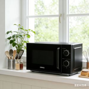 Horno Microondas Giratorio ORVICA de 20L, Apto para Uso Doméstico, Personas Mayores y Niños, Horno Microondas Multifuncional para Calentar Alimentos - Product Image 1