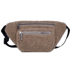 Personalizado Casual <span class=keywords><strong>oso</strong></span> <span class=keywords><strong>de</strong></span> peluche <span class=keywords><strong>de</strong></span> felpa bandolera <span class=keywords><strong>riñonera</strong></span> bolsa <span class=keywords><strong>de</strong></span> pecho Otoño/Invierno cierre <span class=keywords><strong>de</strong></span> cremallera moda para niñas señora estilo - Product Image 5