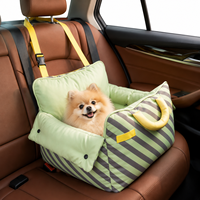 Lit de voyage luxueux pour animaux de compagnie avec sangle réglable et poignée de transport pliable pour chats et chiens