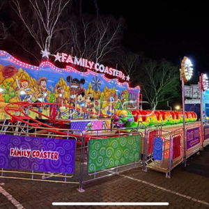 Montaña Rusa con Temática de Caterpillar Montada en Remolque, Personalizable, Atracción de Entretenimiento para Interiores/Exteriores, Carnavales Itinerantes, Parques - Product Image 1