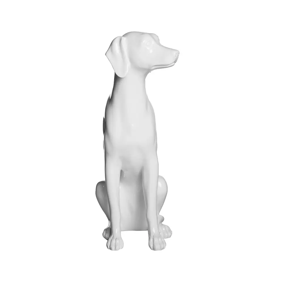 FRP Puppy Trendy Economical Dog Model Sitting Dog Mannequin Display Clothes Large Dog Mannequin