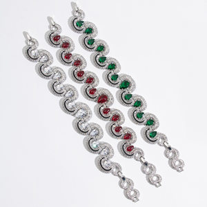 Set di Gioielli Medusa <span class=keywords><strong>Serpente</strong></span> a Due Teste, Collana, Orecchini, Bracciale e <span class=keywords><strong>Anello</strong></span> con Rubino Rosso Sangue di Piccione in Stile Gotico per Donne - Product Image 6