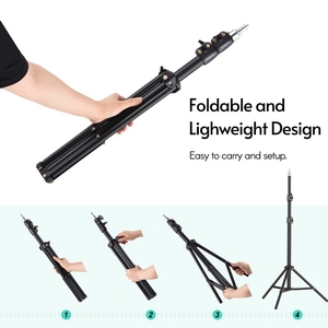 Andoer Studio Photography Light kit Softbox Juego de iluminación para estudio Retrato Producto Foto Video - Product Image 5